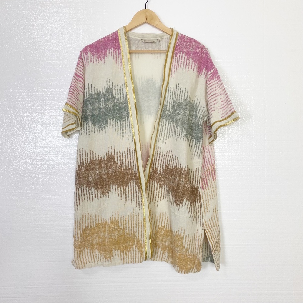 Soft Surroundings Cardigan Kimono Boho Festive Rio Vista Multicolor PL PXL